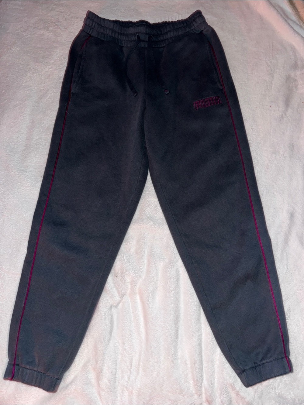 Women’s teal Jogger Pants with Pink Trim